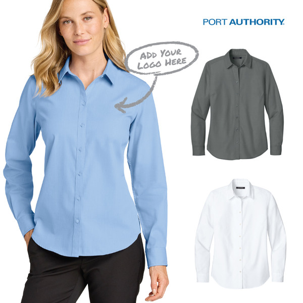 Women’s Long Sleeve Nailhead Easy Care Shirt