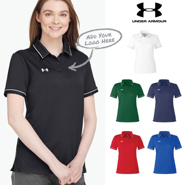 Under Armour Women's Tipped Teams Performance Polo