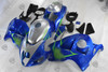 Suzuki Hayabusa GSXR1300 candy blue and silver fairing