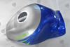 Suzuki Hayabusa GSXR1300 tank cover candy blue and silver