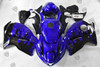 Suzuki Hayabusa GSXR1300 black flame fairings
