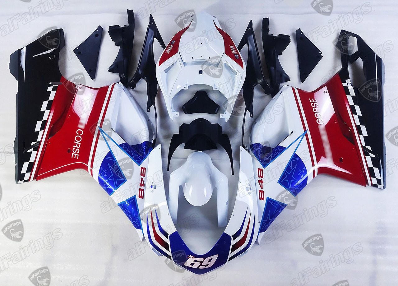 Ducati 848 Nicky Hayden Fairings - Ducati 848 1098 1198 Hayden