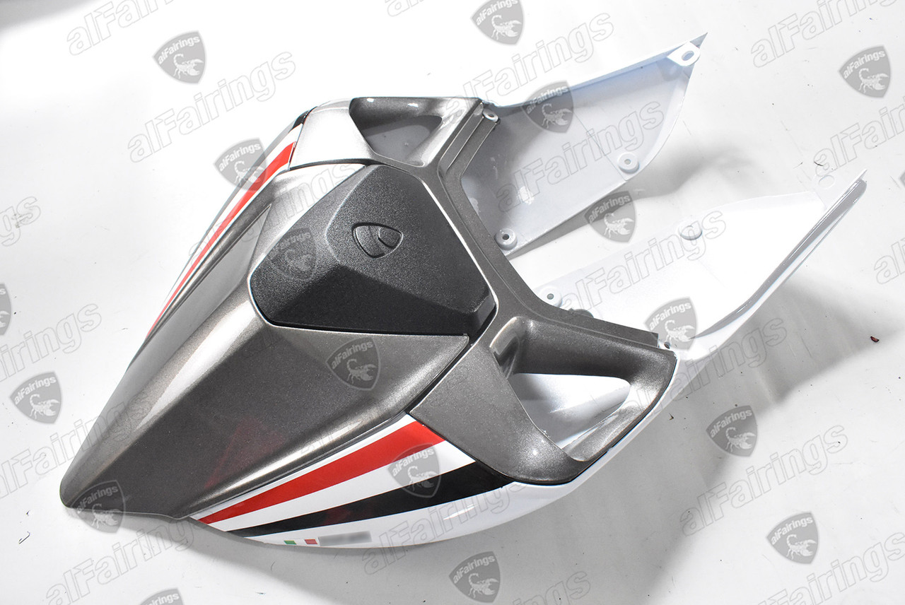 thumbnail image 2 of Red Rear Seat Cowl Cover For Ducati 899 & 1199 Panigale - ABS Plastic, Pre-Drilled Holes 2 of 5