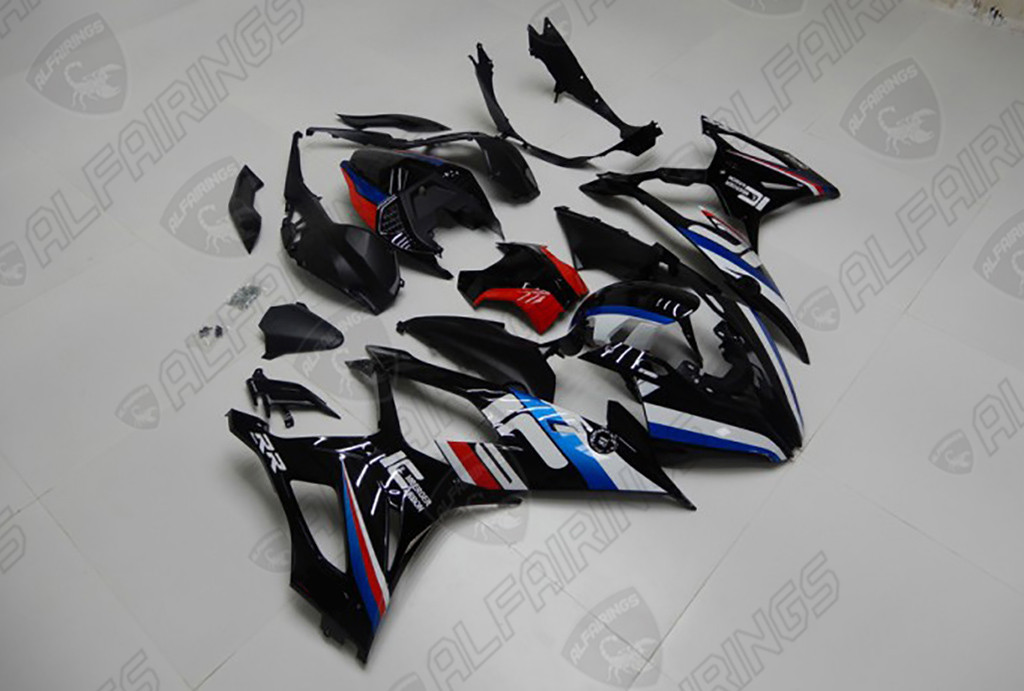 2019 2020 2021 2022 BMW S1000RR Black Fairings - alFairings