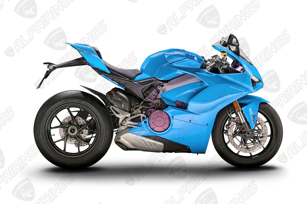 PANIGALE V4フルカウルセット！ 2018年〜2021年モデル専用✨ 2018 2019 Panigale V4/V4S Light Blue Fairing Kit - Direct Bolt-On