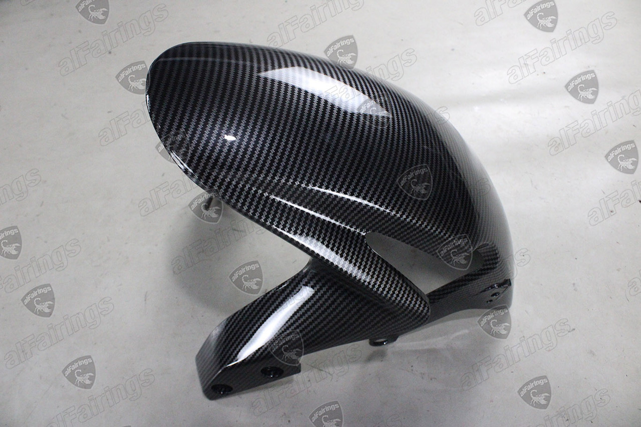 100% Carbon Fiber Front Fender For Honda CBR600RR (2007-2021) – Gloss 3K Twill Weave, Pre-Drilled