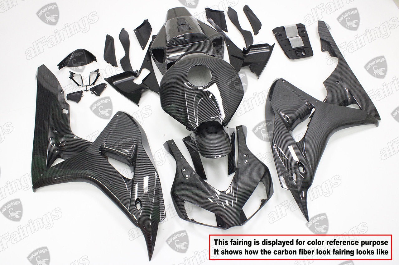 Carbon fiber look fairing kit for Suzuki GSX-R600/750 2004 2005.