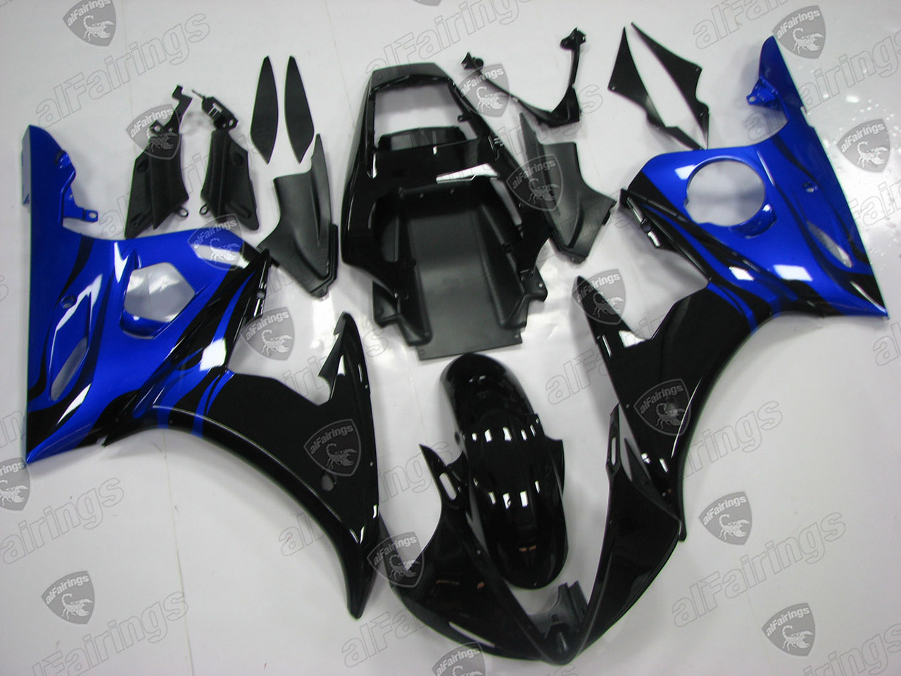 2003 2004 2005 Yamaha YZF-R6 / Yamaha R6S black and blue fairing