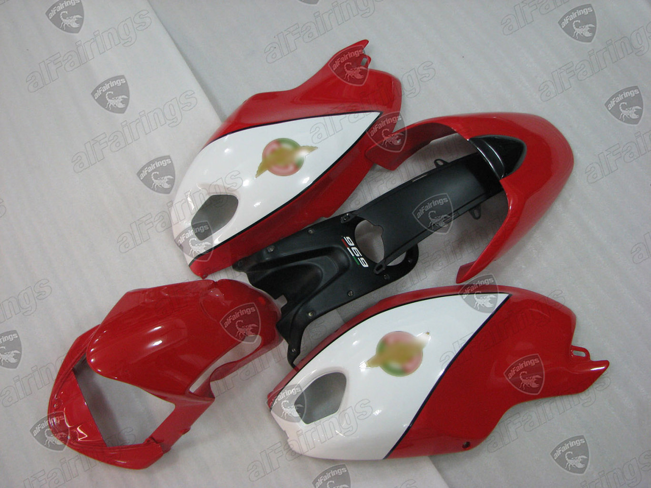 Ducati Monster 696/796/1100 Red/white Fairing Kit - Direct Bolt-On