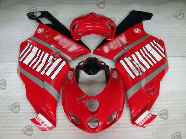 Coprisella Ducati 749/999 (2003-2006) - Nero Con Cuciture Bianche, Ecopelle, Impermeabile, Fatto A Mano