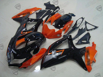 2008 2009 2010 gsxr 600/750 orange/black fairings