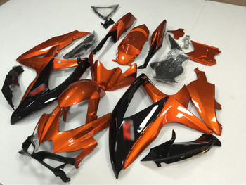 2008 2009 2010 gsxr 600/750 orange and black fairings