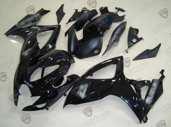 2006 2007 Suzuki GSXR 600/750 gloss black fairing kit