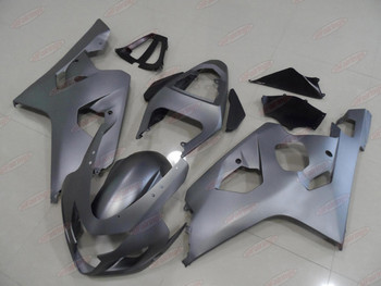 2004 2005 GSXR 600/750 K4 K5 matte grey fairing, 2004 2005 GSXR 600/750 K4 K5 flat grey body kit.