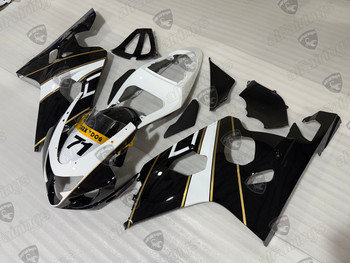 2004 2005 Suzuki GSX-R600 GSX-R750 K4 K5 custom fairing white_black