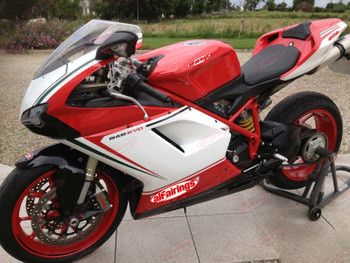 Ducati 1098S tricolore OEM fairing kit, Ducati 1098S tricolore custom fairings, Ducati 1098S tricolore body kit, Ducati 1098S tricolore bodywork.