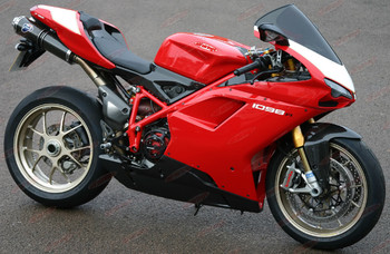 Ducati 1098R fairing kit, Ducati 1098R OEM Fairings, Ducati 848 1098 1198 original fairing white red and black scheme