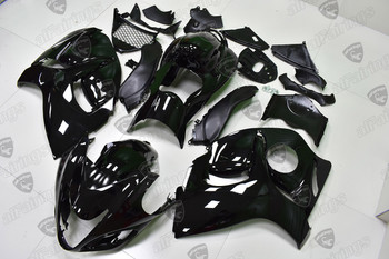 Suzuki Hayabusa GSX1300R gloss black fairings