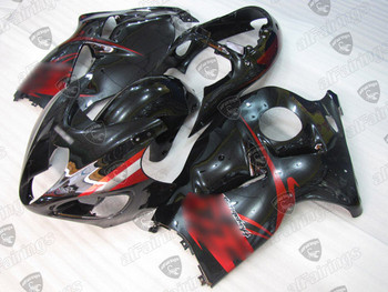 Suzuki Hayabusa OEM fairing for sale, Suzuki Hayabusa aftermarket fairing gloss black, Suzuki GSXR1300 custom fairing gloss black