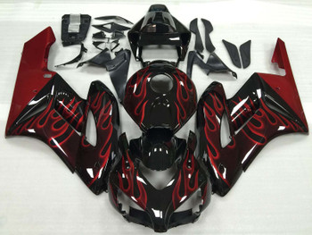 2004 2005 Honda CBR1000RR red ghost flame fairing