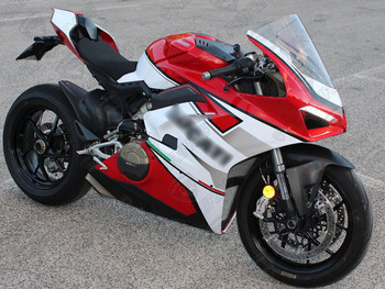 Ducati Panigale V4 V4S V4R custom fairing red and white