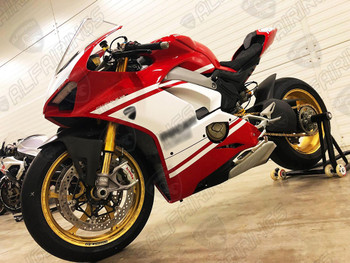 Ducati Panigale V4 V4S V4R custom bodywork red and white