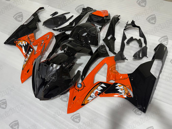 2015 2016 2017 2018 BMW S1000RR HP4 orange and black shark fairing kit