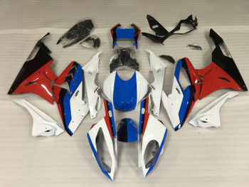 2015 2016 2017 2018 BMW S1000RR HP4 white red and black fairing