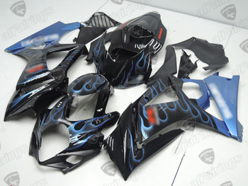 2007 2008 Suzuki GSXR1000 K7 K8 blue flame fairing