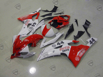 2008 2009 2010 2011 2012 2013 2014 2015 2016 Yamaha YZF-R6 red and white fairings
