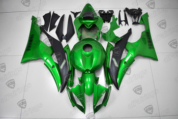 2008 2009 2010 2011 2012 2013 2014 2015 2016 Yamaha YZF-R6 green and black fairings