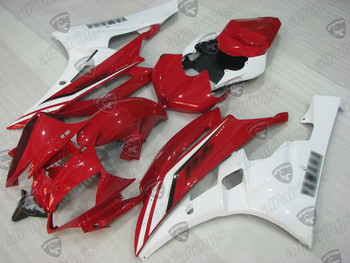 2006 2007 Yamaha YZF-R6 red and white fairings