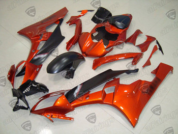 2006 2007 Yamaha YZF-R6 orange and black fairings