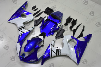 2004 2005 2006 Yamaha R6 / 2006 2007 2008 2009 Yamaha R6S blue and white fairings