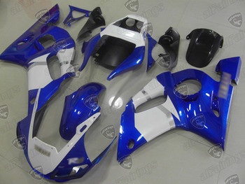 1999 2000 2001 2002 Yamaha YZF R6 blue and white fairing kit