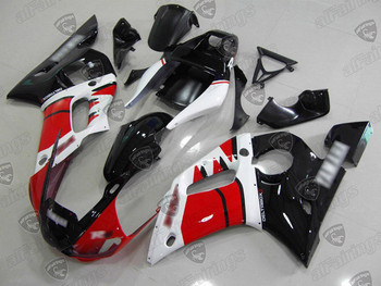 1999 2000 2001 2002 Yamaha YZF R6 black and red fairing kit