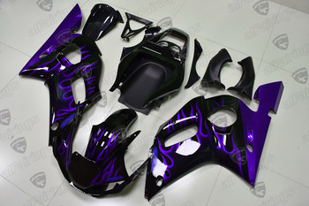 1999 2000 2001 2002 Yamaha YZF R6 purple flame fairing kit