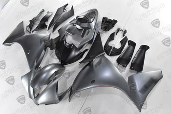 2012 2013 2014 Yamaha YZF R1 matte metallic grey fairings