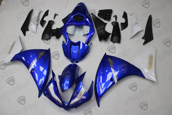 2012 2013 2014 Yamaha YZF R1 blue and white fairings