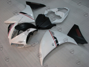 2012 2013 2014 Yamaha YZF R1 white and black fairing kit