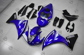 2009 2010 2011 Yamaha YZF R1 blue and black fairing kit