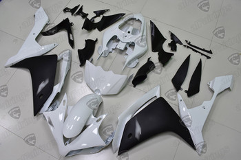 2007 2008 Yamaha YZF R1 pearl white and matte black fairing kit