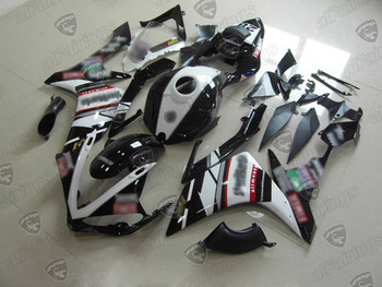 2007 2008 Yamaha YZF R1 white and black fairing