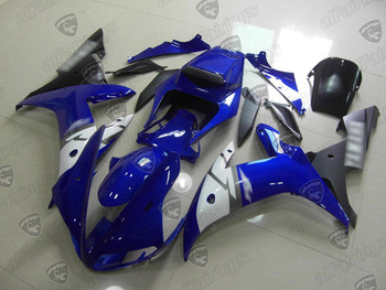 2002 2003 Yamaha YZF R1 blue and black fairing kit