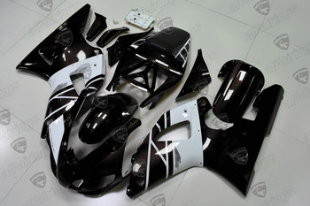 1998 1999 Yamaha YZF R1 Movistar black and white fairing kit