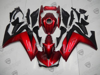 2015 2016 2017 2018 Yamaha YZF-R3 candy red and matte black fairing kit