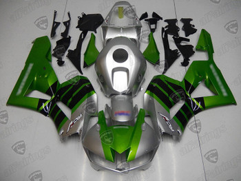 CBR600RR F5 green and silver fairing kit