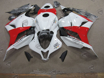 2009 2010 2011 2012 CBR600RR F5 custom fairing white and red