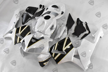 2005 2006 CBR600RR white/black fairing kit