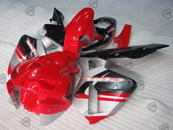 2005 2006 CBR600RR OEM replica fairings red/silver/black scheme.